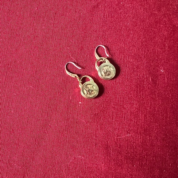 MICHAEL KORS Signature Gold Plated Lock Earrings - Picture 5 of 8